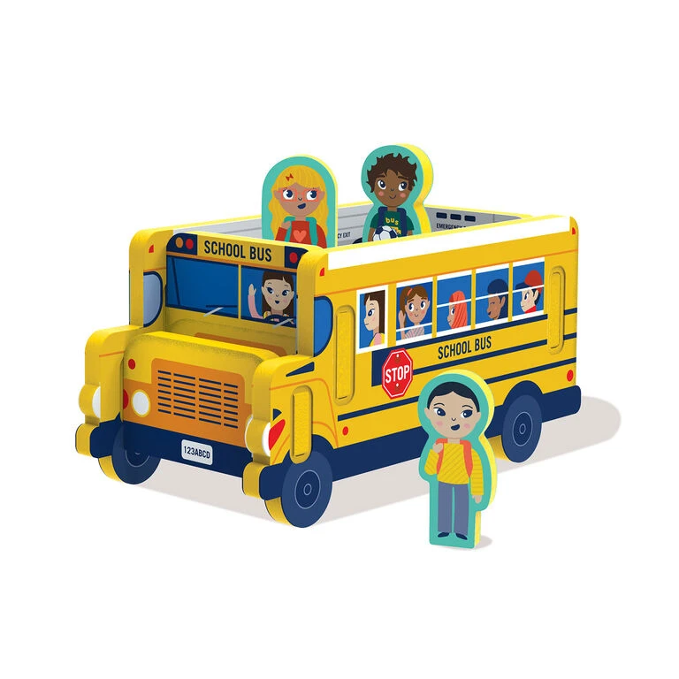 Storytime Toys 3D School Bus Play Puzzle 2 Storytime Toys 3D School Bus Play Puzzle - Image 2