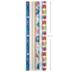 Hallmark All Occasions Wrapping Paper Rolls, 6 Pack -Hallmark Sales Store All Occasions Wrapping Paper Rolls 6 Pack 5JXW1745 03
