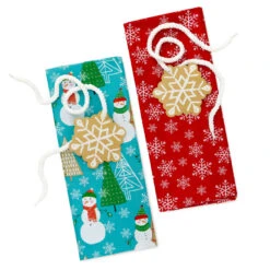 Hallmark Snowmen On Blue And Snowflakes On Red 2-Pack Giant Plastic Christmas Gift Bags -Hallmark Sales Store Assorted Giant Plastic Christmas Gift Bags 5XGB1452 06