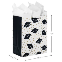 Hallmark 13" Assorted Grad Designs 3-Pack Large Gift Bags With Tissue Paper 8 Hallmark 13" Assorted Grad Designs 3-Pack Large Gift Bags With Tissue Paper -Hallmark Sales Store Assorted Grad Designs 3Pack Large Gift Bags With Tissue Paper 5GBC1015 03