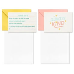 Hallmark Little World Changers™ Assorted Blank Note Cards In Caddy, Pack Of 24 10 Hallmark Little World Changers™ Assorted Blank Note Cards In Caddy, Pack Of 24 -Hallmark Sales Store Assorted Kids Blank Note Cards in Caddy 3SOM1188 04