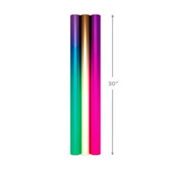 Hallmark Assorted Ombré Foil 3-Pack Wrapping Paper, 60 Sq. Ft Total 15 Hallmark Assorted Ombré Foil 3-Pack Wrapping Paper, 60 Sq. Ft Total -Hallmark Sales Store Assorted Ombr Foil Wrapping Paper 5EWR2655 08