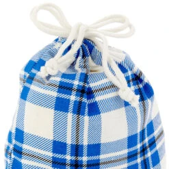 Hallmark 10" Assorted Plaid 3-Pack Fabric Gift Bags -Hallmark Sales Store Assorted Plaid Fabric Christmas Gift Bags 5XGB1453 06