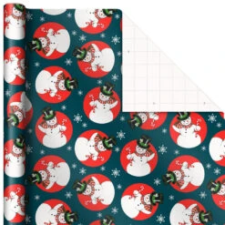 Hallmark Very Vintage Christmas 3-Pack Assortment Wrapping Paper, 120 Sq. Ft. -Hallmark Sales Store Assorted Vintage Designs Christmas Wrapping Paper 5JXW1079 07
