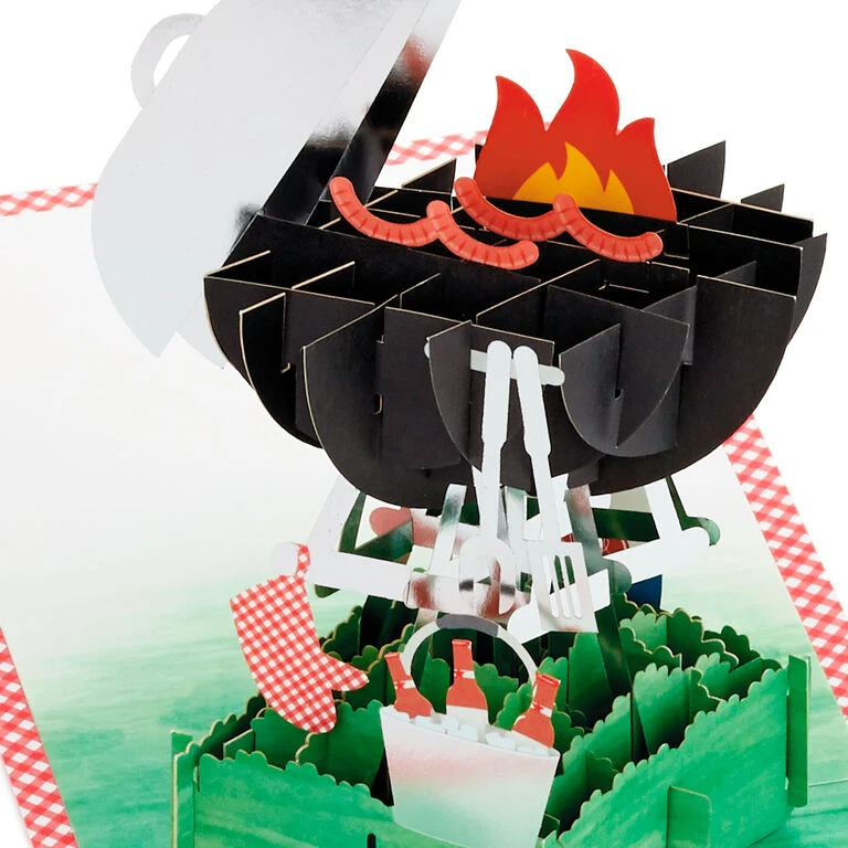 Hallmark BBQ Grill 3D Pop-Up Father's Day Card For Dad 2 Hallmark BBQ Grill 3D Pop-Up Father's Day Card For Dad - Image 2