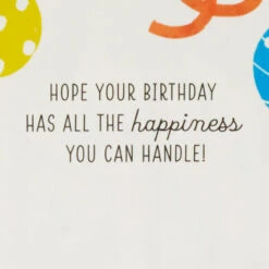 Hallmark All The Happiness Snow Globe Musical 3D Birthday Card With Motion -Hallmark Sales Store Balloons Snow Globe Musical Motion 3DBirthday Card 1299WDR1212 03