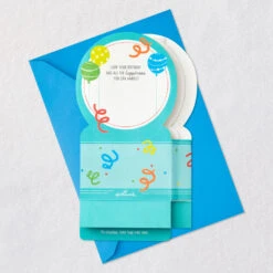 Hallmark All The Happiness Snow Globe Musical 3D Birthday Card With Motion -Hallmark Sales Store Balloons Snow Globe Musical Motion 3DBirthday Card 1299WDR1212 07