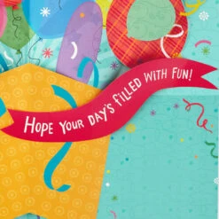 Hallmark 16" Fun Balloons Pop-Up Jumbo Birthday Card -Hallmark Sales Store Balloons for Fun Birthday Card 1299CBG1009 03