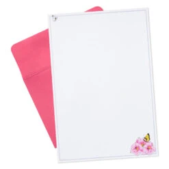 Hallmark Marjolein Bastin Pink Flowers Stationery Set, 40 Sheets 10 Hallmark Marjolein Bastin Pink Flowers Stationery Set, 40 Sheets -Hallmark Sales Store Bastin Pink Flowers Blank Sheets Stationery Set 1STN1142 04
