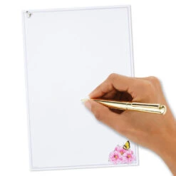 Hallmark Marjolein Bastin Pink Flowers Stationery Set, 40 Sheets 12 Hallmark Marjolein Bastin Pink Flowers Stationery Set, 40 Sheets -Hallmark Sales Store Bastin Pink Flowers Blank Sheets Stationery Set 1STN1142 06