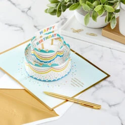 Hallmark Celebrating You Cake 3D Pop-Up Birthday Card -Hallmark Sales Store Birthday Cake 3D PopUp Birthday Card 1299LAD2895 08