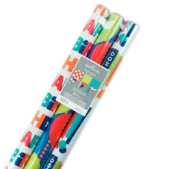 Hallmark Birthday Celebration 3-Pack Reversible Wrapping Paper -Hallmark Sales Store Birthday Celebration 3Pack Reversible Wrapping Paper 5EWR2946 07