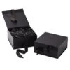 Hallmark 8" Square Black Gift Boxes With Paper Shred, 2-Pack