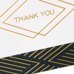 Hallmark Black And Gold Bulk Blank Thank-You Notes, Pack Of 50 -Hallmark Sales Store Black and Gold Bulk Blank ThankYou Notes Assortment 1399WTU3882 05