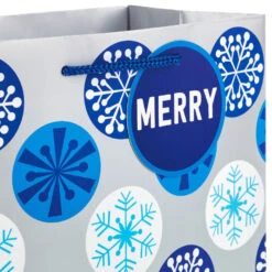 Hallmark Blue And Silver 8-Pack Holiday Gift Bags, Assorted Sizes And Designs -Hallmark Sales Store Blue and Silver Holiday Gift Bags Bulk Pack XGB4895 05