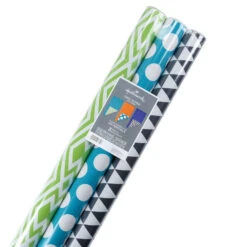 Hallmark Bold Patterns And Solids 3-Pack Reversible Wrapping Paper -Hallmark Sales Store Bold Patterns and Solids 3Pack Reversible Wrapping Paper 5EWR6429 07