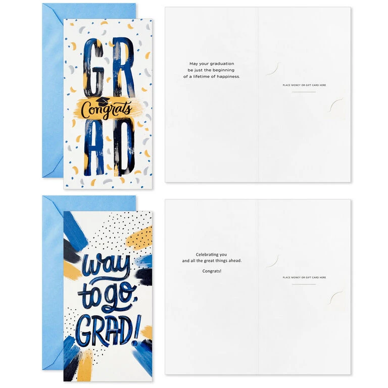 Hallmark Festive Grad Wishes Graduation Cards Assortment, Pack Of 36 4 Hallmark Festive Grad Wishes Graduation Cards Assortment, Pack Of 36 - Image 4