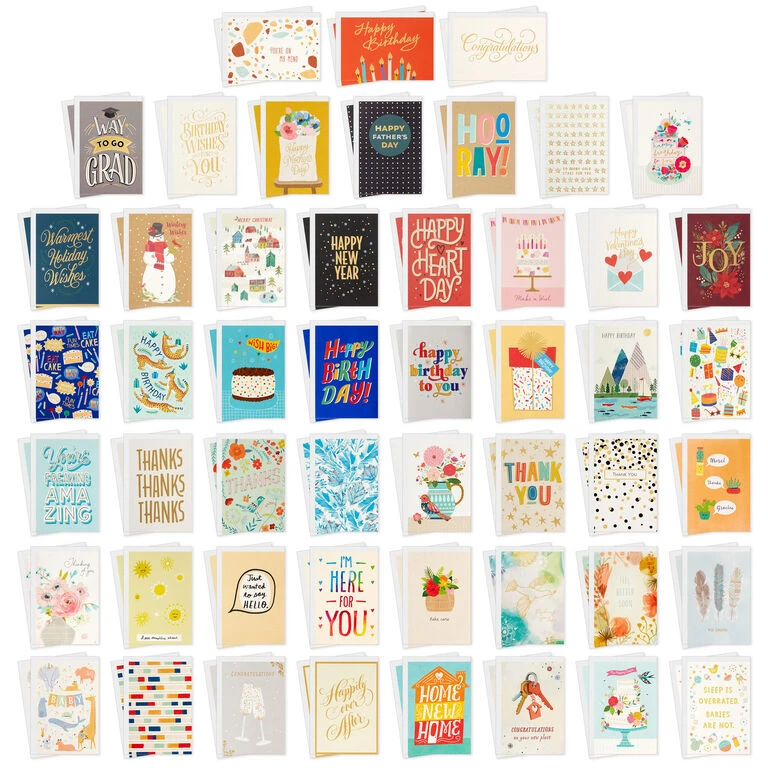 Hallmark Cheerful Celebrations Boxed All-Occasion Cards Assortment, Pack Of 100 2 Hallmark Cheerful Celebrations Boxed All-Occasion Cards Assortment, Pack Of 100 - Image 2