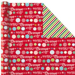 Hallmark Christmas Cheer 4-Pack Reversible Wrapping Paper Assortment, 150 Sq. Ft. 12 Hallmark Christmas Cheer 4-Pack Reversible Wrapping Paper Assortment, 150 Sq. Ft. -Hallmark Sales Store Christmas Cheer Assortment Reversible Wrapping Paper 5JXW1736 06