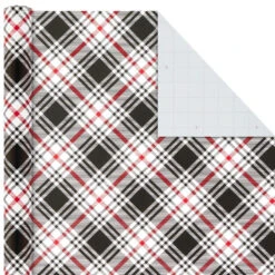 Hallmark Classic Plaids 4-Pack Wrapping Paper Assortment, 120 Sq. Ft. -Hallmark Sales Store Classic Plaids Christmas Wrapping Paper Assortment 5JXW1040 04