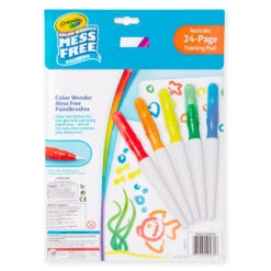 Crayola® Color Wonder Paintbrush Pens And Drawing Pad Set -Hallmark Sales Store Color Wonder Paintbrush Pens and Paper Set 11CRA2009 04