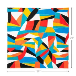 Hallmark 26" Colorful Abstract Fabric Gift Wrap With Elastic Band -Hallmark Sales Store Colorful Abstract Fabric Gift Wrap With Elastic Band 1299EJR6379 04