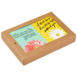 Hallmark Colorful Daisies Boxed Thank-You Notes, Pack Of 50