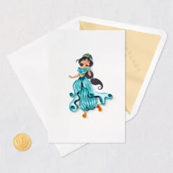 Hallmark Disney Princess Jasmine Magical Day Quilled Paper Handmade Card 12 Hallmark Disney Princess Jasmine Magical Day Quilled Paper Handmade Card -Hallmark Sales Store Disney Jasmine Quilled Paper Handmade Card for Her 1299LAD2857 05