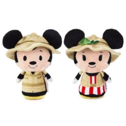 Hallmark Itty Bittys® Walt Disney World 50th Anniversary Jungle Cruise Mickey And Minnie Plush, Set Of 3 -Hallmark Sales Store Disney Jungle Cruise Boat Mickey and Minnie itty bittys 1KDD2118 03