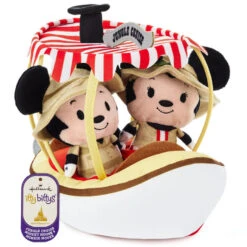 Hallmark Itty Bittys® Walt Disney World 50th Anniversary Jungle Cruise Mickey And Minnie Plush, Set Of 3 -Hallmark Sales Store Disney Jungle Cruise Boat Mickey and Minnie itty bittys 1KDD2118 05