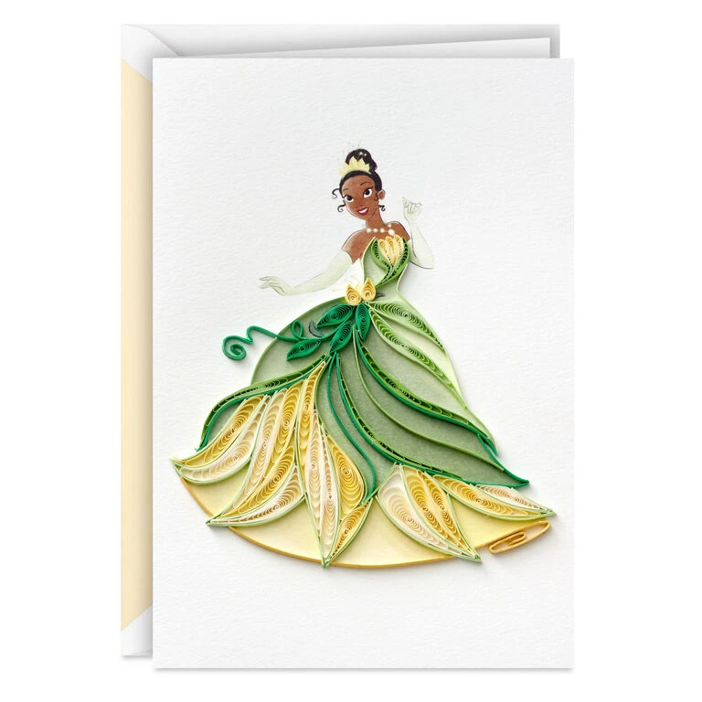 Hallmark Disney The Princess And The Frog Tiana Happy Wish Quilled Paper Handmade Card 1 Hallmark Disney The Princess And The Frog Tiana Happy Wish Quilled Paper Handmade Card