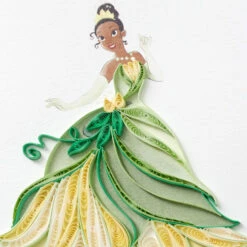 Hallmark Disney The Princess And The Frog Tiana Happy Wish Quilled Paper Handmade Card 11 Hallmark Disney The Princess And The Frog Tiana Happy Wish Quilled Paper Handmade Card -Hallmark Sales Store Disney Princess and the Frog Tiana Quilled Paper Card 1299LAD2855 04