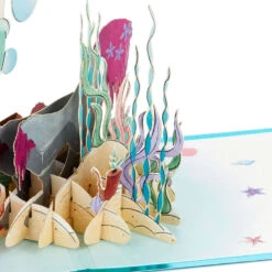 Hallmark Disney The Little Mermaid Wishing You Happiness 3D Pop-Up Card 14 Hallmark Disney The Little Mermaid Wishing You Happiness 3D Pop-Up Card -Hallmark Sales Store Disney The Little Mermaid Ariel 3D PopUp Card for Her 1499LAD2902 05