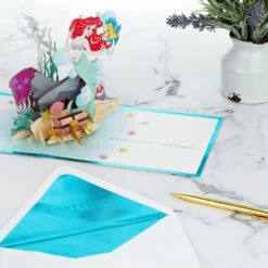 Hallmark Disney The Little Mermaid Wishing You Happiness 3D Pop-Up Card 17 Hallmark Disney The Little Mermaid Wishing You Happiness 3D Pop-Up Card -Hallmark Sales Store Disney The Little Mermaid Ariel 3D PopUp Card for Her 1499LAD2902 08