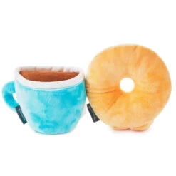 Hallmark Better Together Donut And Coffee Magnetic Plush, 5" -Hallmark Sales Store Donut and Coffee Magnetic Plush 1KID2092 03