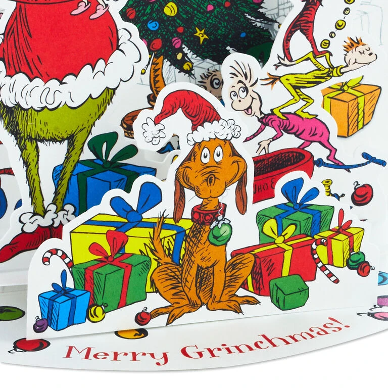 Hallmark Dr. Seuss™ How The Grinch Stole Christmas! 3D Pop-Up Boxed Christmas Cards, Pack Of 8 4 Hallmark Dr. Seuss™ How The Grinch Stole Christmas! 3D Pop-Up Boxed Christmas Cards, Pack Of 8 - Image 4