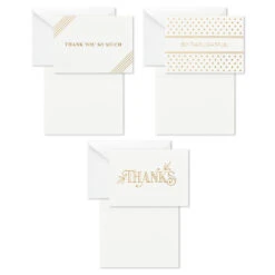 Hallmark Elegant Dimensions Boxed Blank Thank-You Notes Assortment, Pack Of 120 8 Hallmark Elegant Dimensions Boxed Blank Thank-You Notes Assortment, Pack Of 120 -Hallmark Sales Store Elegant Dimensions Assorted Boxed ThankYou Cards 5STZ1161 03