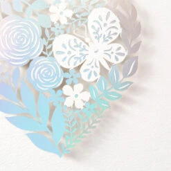 Hallmark Floral Laser Foil Heart Blank Note Cards, Box Of 8 7 Hallmark Floral Laser Foil Heart Blank Note Cards, Box Of 8 -Hallmark Sales Store Floral Laser Foil Heart Blank Note Cards 1499THK2105 03