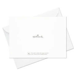 Hallmark Ivory Floral Flat Note Cards In Caddy, Box Of 40 -Hallmark Sales Store Floral SinglePanel Note Cards With Caddy 3CNT5048 07