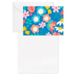Hallmark Floral And Lettering Bulk Blank Note Cards, Pack Of 50 -Hallmark Sales Store Floral and Lettering Bulk Blank Note Cards Assortment 1399WTU1087 03