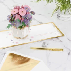 Hallmark Love And Appreciation Flower Bouquet 3D Pop-Up Love Card -Hallmark Sales Store Flower Bouquet 3D PopUp Love Card 1299LAD2838 06