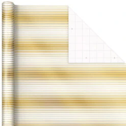 Hallmark Gold And White 6-Pack Holiday Wrapping Paper Assortment, 180 Sq. Ft. 16 Hallmark Gold And White 6-Pack Holiday Wrapping Paper Assortment, 180 Sq. Ft. -Hallmark Sales Store Gold and White Christmas Wrapping Paper Assortment 5JXW1086 07