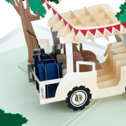 Hallmark Hope Your Day Is Good To A Tee Golf 3D Pop-Up Card -Hallmark Sales Store Golf Cart Pun Good Day 3D PopUp Card 5RZH1304 04