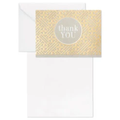 Hallmark Gray And Gold Bulk Blank Thank-You Notes, Pack Of 50 10 Hallmark Gray And Gold Bulk Blank Thank-You Notes, Pack Of 50 -Hallmark Sales Store Gray and Gold Bulk Blank ThankYou Notes Multipack 3THK2522 04