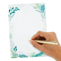 Hallmark Fern Border Stationery Set, 20 Sheets -Hallmark Sales Store Green Ferns Writing Sheets Stationery Set 1STN1144 04