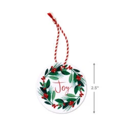 Hallmark 26" Greenery And Berries Christmas Fabric Gift Wrap With Twine And Tag -Hallmark Sales Store Greenery and Berries Christmas Fabric Gift Wrap With Tag 5XW2087 05