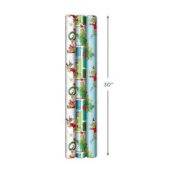 Hallmark Dr. Seuss™ Grinch 3-Pack Christmas Wrapping Paper Assortment, 105 Sq. Ft. -Hallmark Sales Store Grinch 3Pack Christmas Wrapping Paper 5JXW1211 04