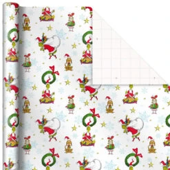 Hallmark Dr. Seuss™ Grinch 3-Pack Christmas Wrapping Paper Assortment, 105 Sq. Ft. -Hallmark Sales Store Grinch 3Pack Christmas Wrapping Paper 5JXW1211 05