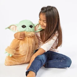 Pillow Pets Disney Star Wars: The Mandalorian Grogu Plush Toy, 16" -Hallmark Sales Store Grogu Pillow Pet from Star Wars The Mandalorian 03201497E 04