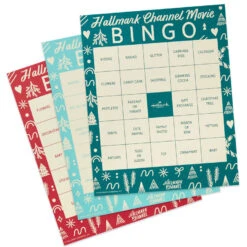Hallmark Channel Movie Bingo Game Pad -Hallmark Sales Store Hallmark Channel Bingo TearOff Game Pad 1XKT3502 03